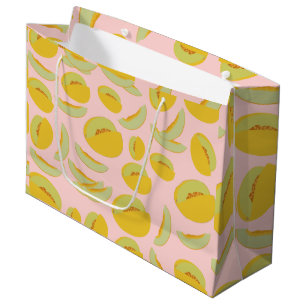 Bolsa De Regalo Grande Patrón de frutas de Melones de Honeydew