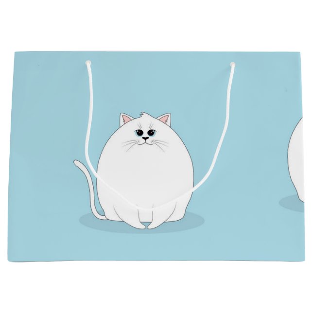 Bolsa De Regalo Grande Patrón de gato (Anverso)