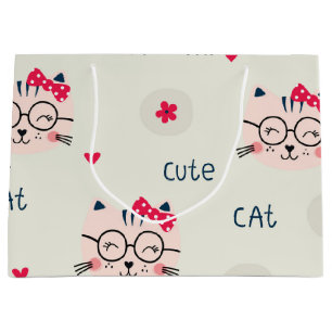 Bolsa De Regalo Grande Patrón de gato