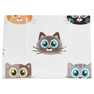 Bolsa De Regalo Grande Patrón de gato