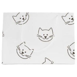 Bolsa De Regalo Grande Patrón de gato