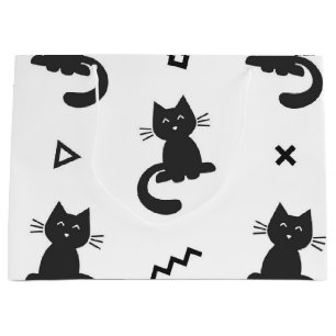 Bolsa De Regalo Grande Patrón de gato