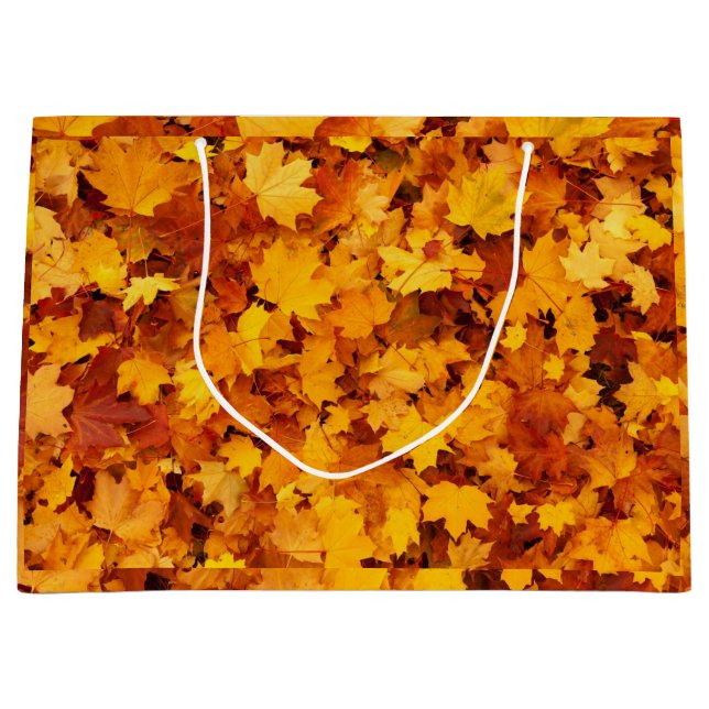 Bolsa De Regalo Grande Patrón de hoja de arce-25877 (Anverso)