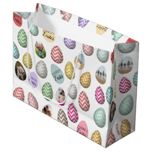 Bolsa De Regalo Grande Patrón de Huevo de Pascua de Fotografía Pastel Per