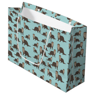 Bolsa De Regalo Grande Patrón de Ilustracion de Otter