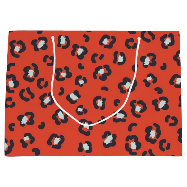 Bolsa De Regalo Grande Patrón de impresión animal (Anverso)