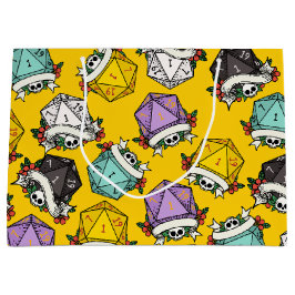 Bolsa De Regalo Grande Patrón de juego de dados D20