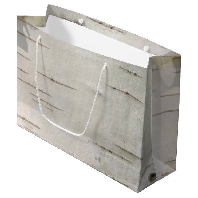 Bolsa De Regalo Grande Patrón de la corteza de Birch (Angulo Anverso)