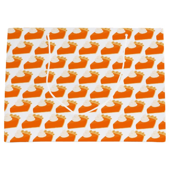 Bolsa De Regalo Grande Patrón de la tubería de calabaza (Anverso)