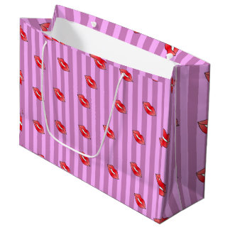 Bolsa De Regalo Grande Patrón de labios de besos