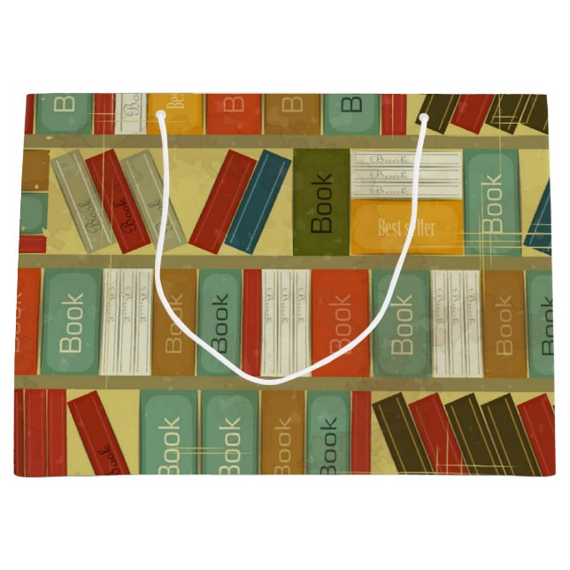 Bolsa De Regalo Grande Patrón de libro (Anverso)