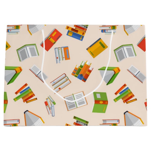 Bolsa De Regalo Grande Patrón de libro (Anverso)