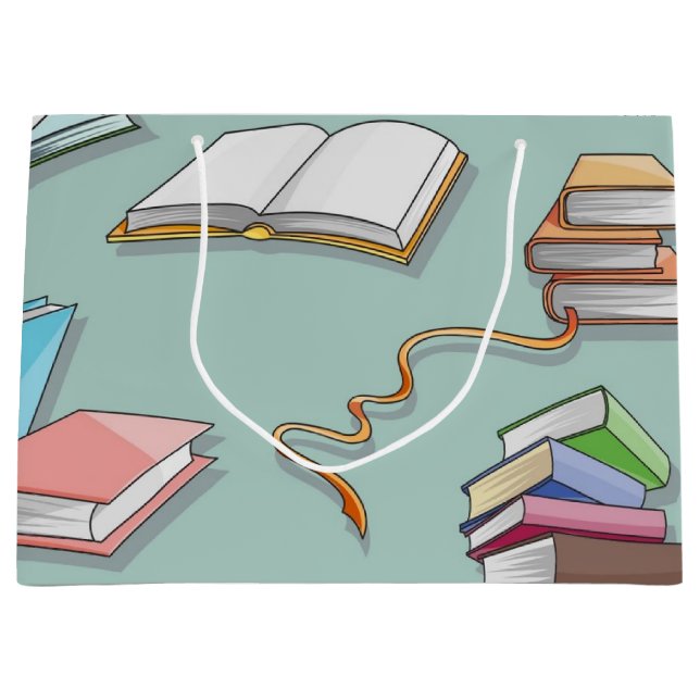 Bolsa De Regalo Grande Patrón de libro (Anverso)