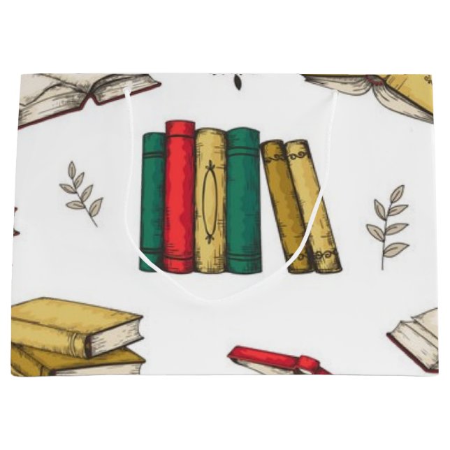 Bolsa De Regalo Grande Patrón de libro (Anverso)