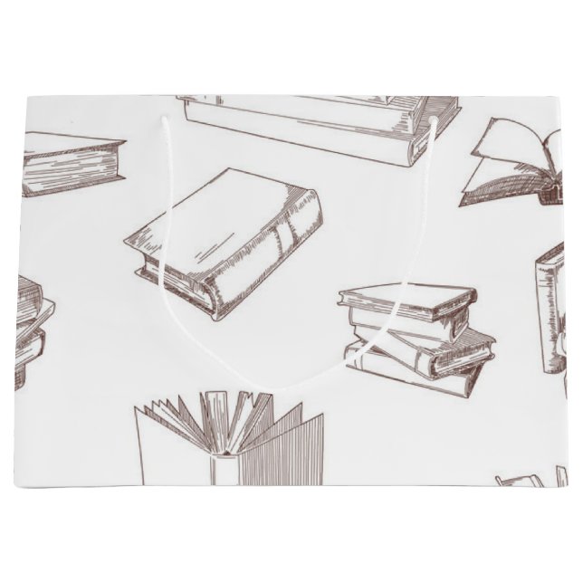 Bolsa De Regalo Grande Patrón de libro (Anverso)