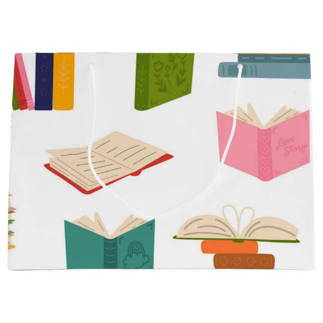 Bolsa De Regalo Grande Patrón de libro (Anverso)