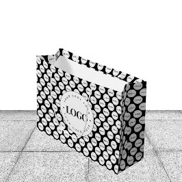 Bolsa De Regalo Grande Patrón de logotipo comercial personalizado para em