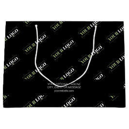 Bolsa De Regalo Grande Patrón de logotipo empresarial de Personalizado y 