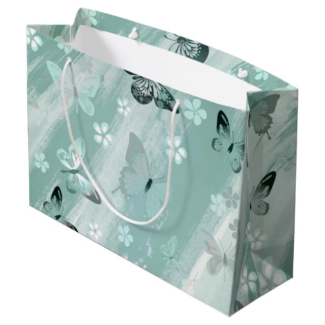 Bolsa De Regalo Grande Patrón de mariposa 9 (Angulo reverso)