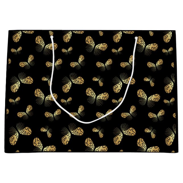 Bolsa De Regalo Grande Patrón de mariposa celestial (Anverso)