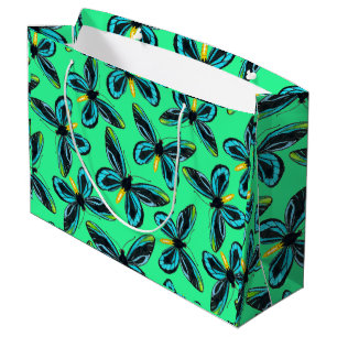 Bolsa De Regalo Grande Patrón de mariposa de la reina Alexandra