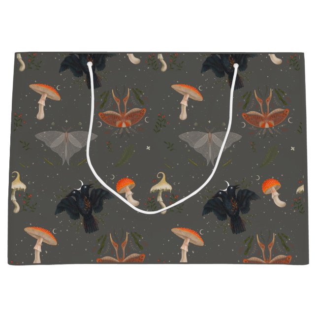 Bolsa De Regalo Grande Patrón de mariposa moscal (Anverso)