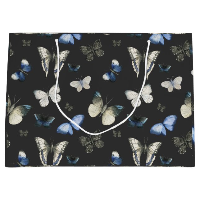 Bolsa De Regalo Grande Patrón de mariposa moscal (Anverso)