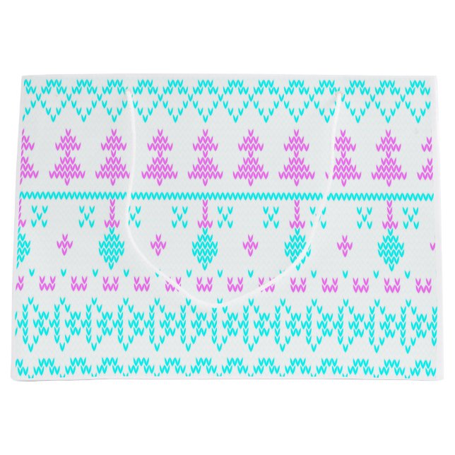 Bolsa De Regalo Grande patrón de navidades (Anverso)