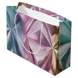Bolsa De Regalo Grande Patrón de papel de aluminio arrugado
