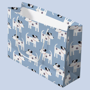 Bolsa De Regalo Grande Patrón de perro de Jack Russell Parson Terrier
