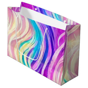 Bolsa De Regalo Grande Patrón De Ritmo Específico Y Colorido