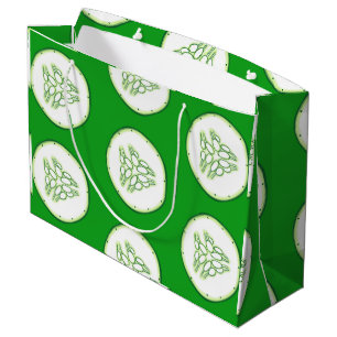 Bolsa De Regalo Grande Patrón de rodajas de pepino