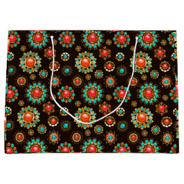 Bolsa De Regalo Grande Patrón de Seamless Brooches Étnicos