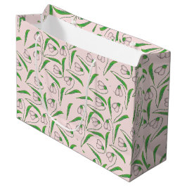 Bolsa De Regalo Grande Patrón de Sndrop On Rubor Pink