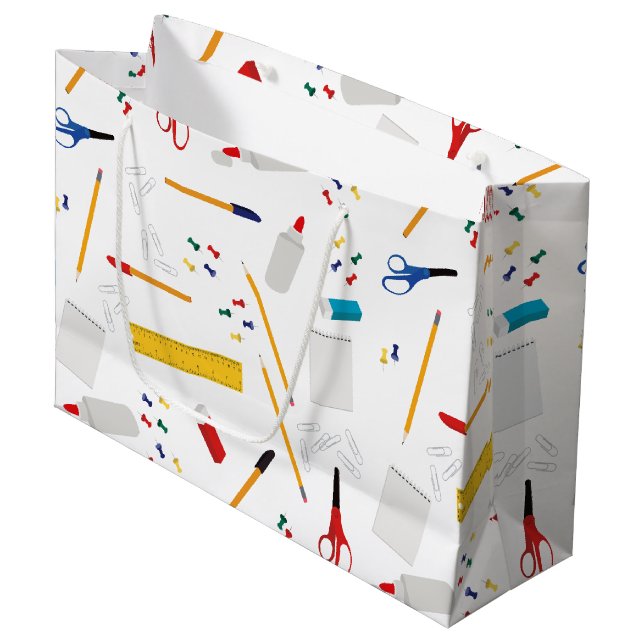 Bolsa De Regalo Grande Patrón de suministros para oficinas y artesanías e (Angulo Anverso)