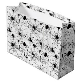 Bolsa De Regalo Grande Patrón de telaraña de Halloween