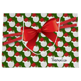 Bolsa De Regalo Grande Patrón de voleibol navidad - Grande