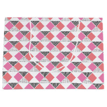 patrón decorativo de triángulo rosa y negro estéti