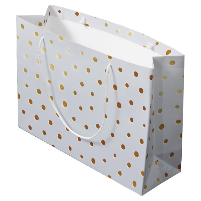 Bolsa De Regalo Grande Patrón dorado 5 (Angulo reverso)