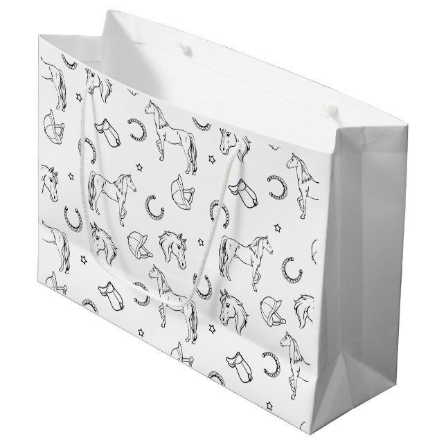 Bolsa De Regalo Grande Patrón ecuestre (Angulo Anverso)