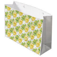 Patrón floral amarillo negro lima
