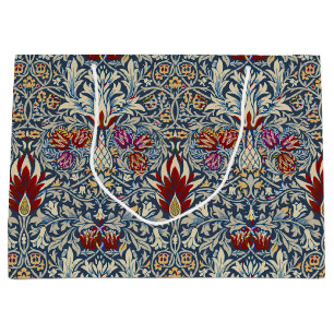 Bolsa De Regalo Grande Patrón Floral Índigo Vintage de William Morris