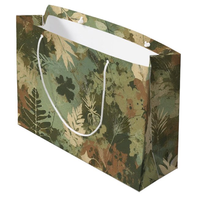 Bolsa De Regalo Grande Patrón floreciente (Angulo reverso)