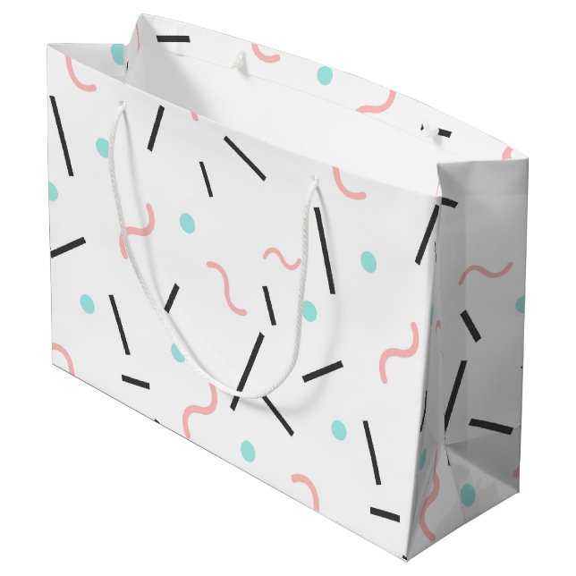 Bolsa De Regalo Grande Patrón geométrico 32 (Angulo reverso)