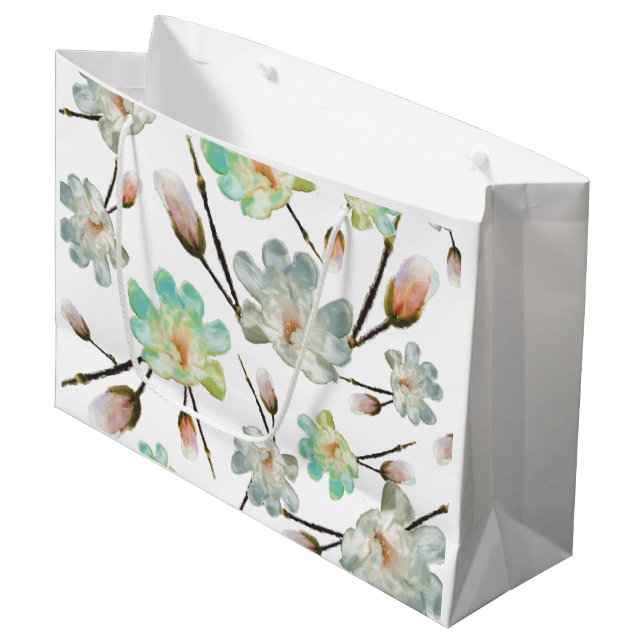 Bolsa de regalo grande patrón Magnolia (Angulo Anverso)