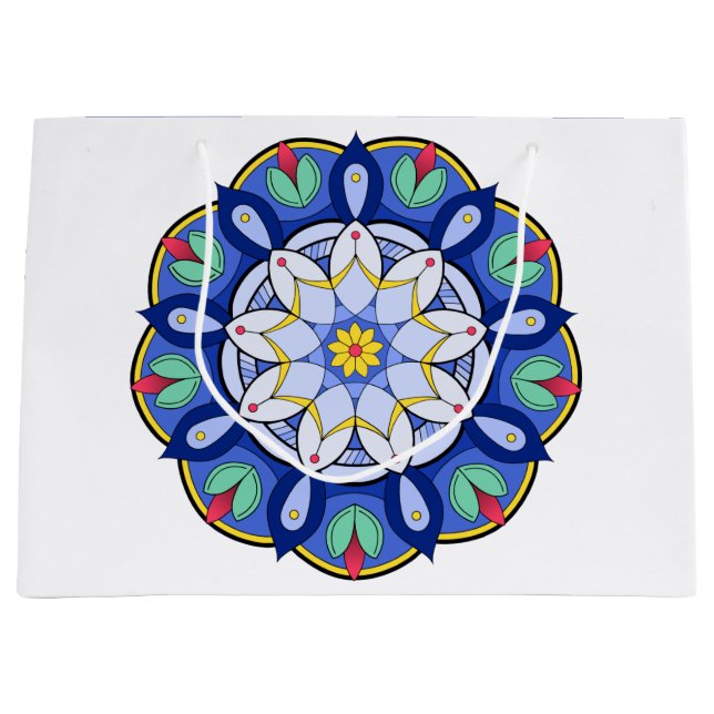 Bolsa De Regalo Grande Patrón Mandala 01 (Anverso)