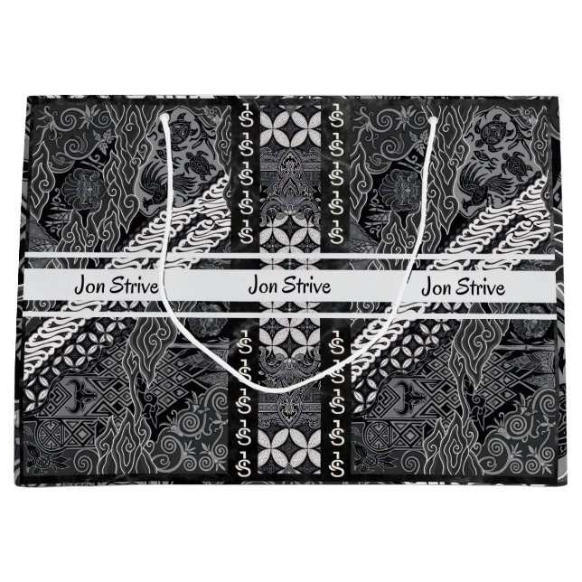 Bolsa De Regalo Grande Patrón moderno de BATIK (Anverso)