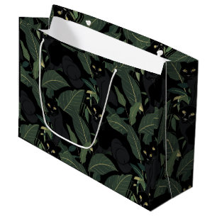 Bolsa De Regalo Grande Patrón moderno de pantera negra
