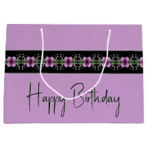 Patrón morado floral