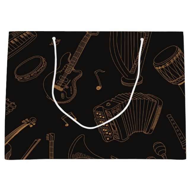 Bolsa De Regalo Grande Patrón musical (Anverso)